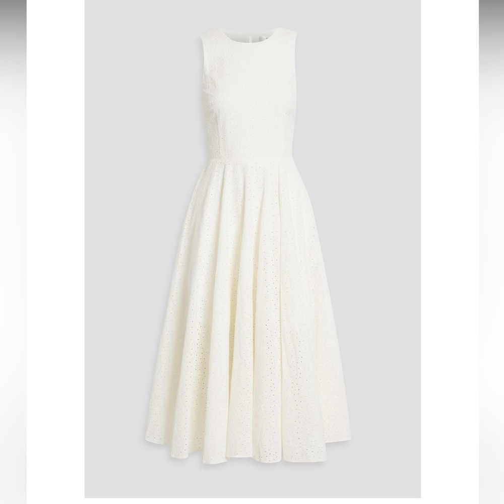 Frame Women’s Cream Eyelet Fit-and-Flare Dress
